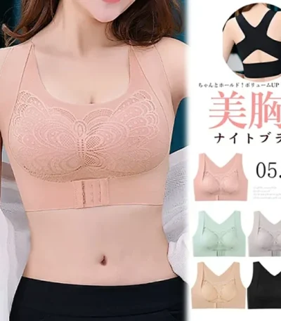 小胸・授乳対応ナイトブラ｜ 授乳中も使える日中兼用ナイトブラの着用イメージ
