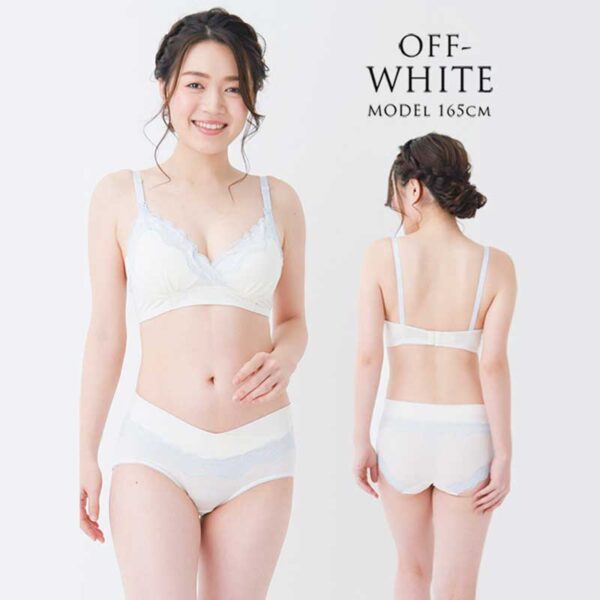 授乳ブラ上下セット｜綿100％で敏感肌にやさしい・可愛い前開きノンワイヤー設計 - 画像 (2)