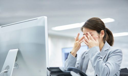 目元を動かすセルフリセット(マッサージ)のイメージ